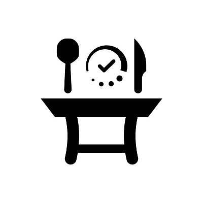 EPS 해외이미지 일러스트 탁자 식당 심볼 예약 해외일러스트 가구 상점 파일형식 벡터 이미지허브