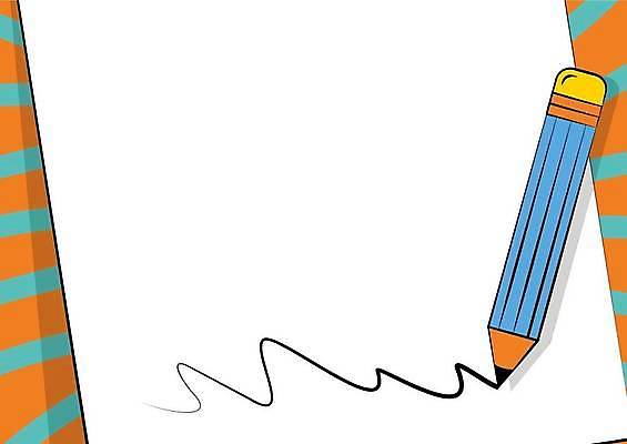 EPS 해외이미지 백그라운드 일러스트 프레임 사람없음 연필 기록 카피스페이스 해외일러스트 학용품 필기구 공백 파일형식 벡터 이미지허브