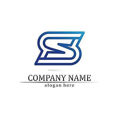 EPS 해외이미지 디자인 일러스트 사람없음 파란색 심볼 S 해외일러스트 알파벳 컬러 파일형식 벡터 이미지허브