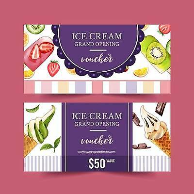 EPS 해외이미지 영어 일러스트 딸기 키위 타이포그라피 사람없음 세일 보라색 티켓 상품권 콘아이스크림 막대아이스크림 해외일러스트 문자 컬러 과일 아이스크림 파일형식 벡터 이미지허브