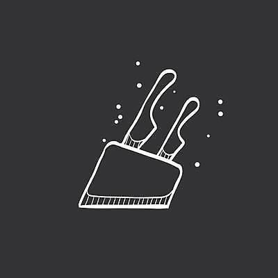 EPS 해외이미지 일러스트 사람없음 검은색 칼 수납 해외일러스트 컬러 파일형식 벡터 이미지허브