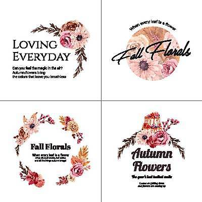 EPS 해외이미지 템플릿 꽃 분홍색 일러스트 텍스트 프레임 타이포그라피 사람없음 원형 심볼 해외일러스트 도형 식물 문자 컬러 파일형식 벡터 이미지허브