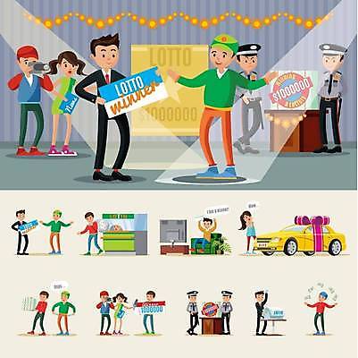 EPS 해외이미지 전신 여자 남자 행복 리본 말풍선 일러스트 자동차 팔벌리기 선물 서기 들기 앉기 여러명 성인 소파 카메라 사진촬영 텔레비전 놀람 돈자루 기자 재산 경찰 프런트 사회자 마이크 보안 스포트라이트 인터뷰 당첨 경품 돈더미 로또 알전구 성인만 해외일러스트 직업 감정 육상교통 음향기기 다수 돈 의자 전구 모션 표정 안전 사람 이벤트 금융 전자제품 촬영 파일형식 벡터 더미 이미지허브