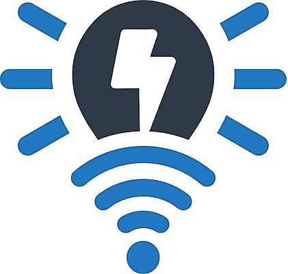 EPS 해외이미지 일러스트 전구 주택 빛 스마트 심볼 해외일러스트 컨셉 건물 파일형식 벡터 이미지허브