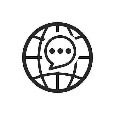 EPS 해외이미지 일러스트 통신 대화 글로벌 고객 심볼 서비스 사인 해외일러스트 말하기 파일형식 벡터 이미지허브