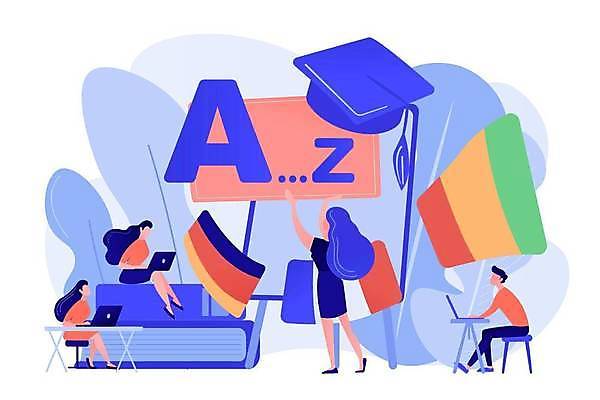 EPS 해외이미지 학생 디자인 여자 남자 분홍색 컨셉 일러스트 학사모 교실 수업 말하기 앉기 여러명 성인 파란색 노트북 스터디 플랫 국기 강의 레이아웃 외국어공부 외국어교육 얼굴없음 성인만 해외일러스트 모자_잡화 교육 컬러 다수 졸업 학교 모션 사람 전자제품 학습 파일형식 벡터 이미지허브