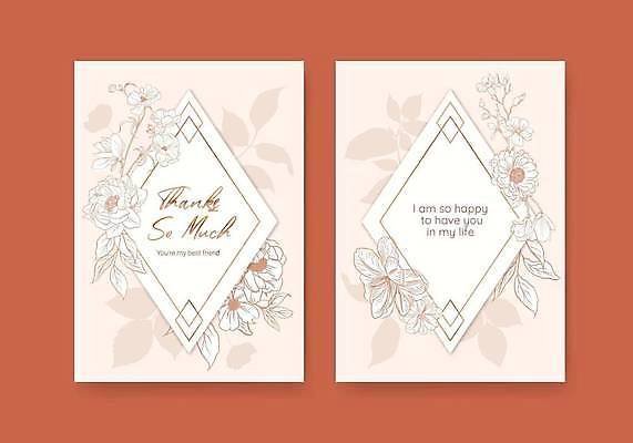 EPS 해외이미지 템플릿 꽃 잎 일러스트 프레임 사람없음 꽃봉오리 베이지색 아네모네 해외일러스트 식물 컬러 파일형식 벡터 이미지허브