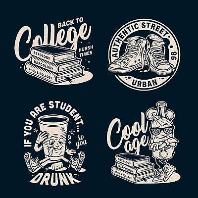 EPS 해외이미지 캐릭터 일러스트 앉기 사람없음 책 컵 스터디 세트 선글라스 라벨 쌓기 팔짱 만취 스니커즈 대학교 해외일러스트 일러캐릭터 식기 안경 운동화 학교 모션 프레임 학습 술취함 파일형식 벡터 이미지허브