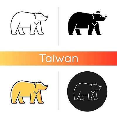 EPS 해외이미지 여러마리 일러스트 곰 사람없음 세트 원형 대만 해외일러스트 도형 동물 아시아 다수 포유류 파일형식 벡터 이미지허브