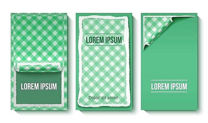 EPS 해외이미지 모양 템플릿 디자인 배너 종이 선 조각 백그라운드 컨셉 일러스트 비즈니스 텍스트 부분 추상 종류 미술 장식 세로 초록색 빛 세트 컬러풀 공백 식탁보 흰색 구멍 신용카드 거친 모서리 가장자리 떨어짐 파편 질감 서식 레이아웃 찢어짐 깅엄 엘리먼트 접기 국경 해외일러스트 컬러 무늬 모션 문화예술 금융 둘레 파일형식 벡터 이미지허브