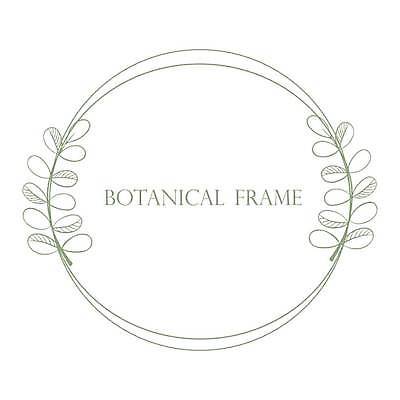 EPS 해외이미지 잎 라인일러스트 일러스트 프레임 사람없음 원형 보테니컬아트 해외일러스트 도형 식물 파일형식 벡터 이미지허브