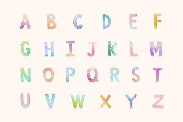 EPS 해외이미지 디자인 알파벳 백그라운드 일러스트 대문자 타이포그라피 사람없음 컬러풀 해외일러스트 문자 영어 컬러 파일형식 벡터 이미지허브