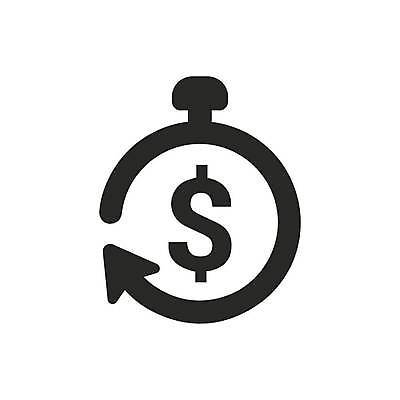 EPS 해외이미지 화살표 시계 일러스트 비즈니스 사람없음 달러 투자 해외일러스트 돈 파일형식 벡터 이미지허브