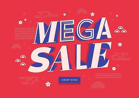 EPS 디자인 일러스트 사람없음 빨간색 파란색 쇼핑 세일 빅세일 국내일러스트 해외일러스트 컬러 파일형식 벡터 이미지허브