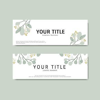 EPS 해외이미지 디자인 배너 꽃 일러스트 사람없음 그래픽 가로 세트 미니멀 해외일러스트 식물 파일형식 벡터 이미지허브