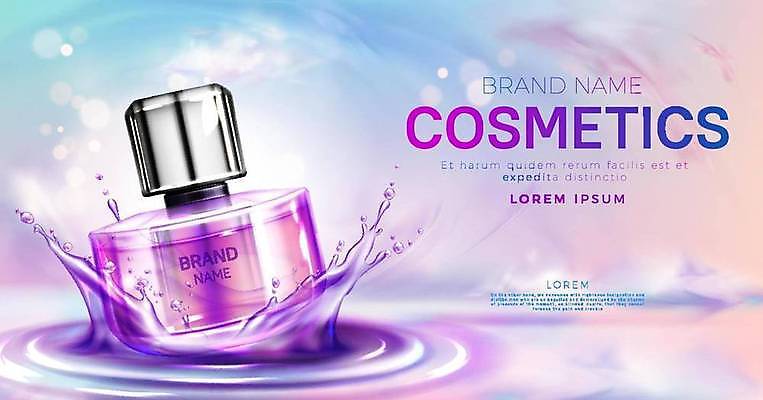 EPS 해외이미지 물결 일러스트 사람없음 컬러풀 뷰티 물방울 향수 향수병 해외일러스트 컬러 화장품 병_담는 파일형식 벡터 이미지허브