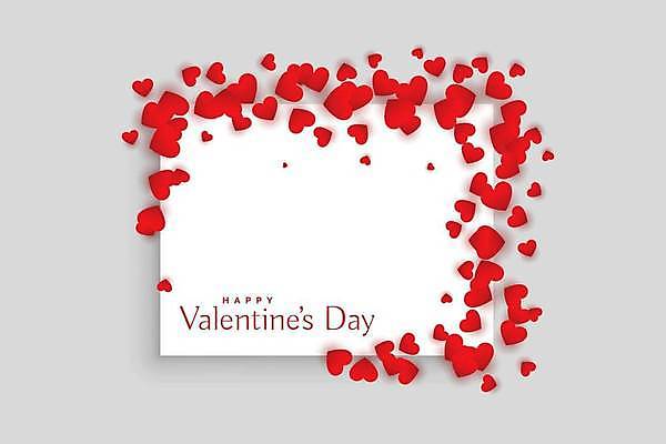 EPS 해외이미지 디자인 행복 백그라운드 일러스트 프레임 발렌타인데이 사랑 타이포그라피 사람없음 빨간색 낭만 하트 축하 해외일러스트 모양 문자 감정 컬러 컨셉 데이이벤트 파일형식 벡터 이미지허브