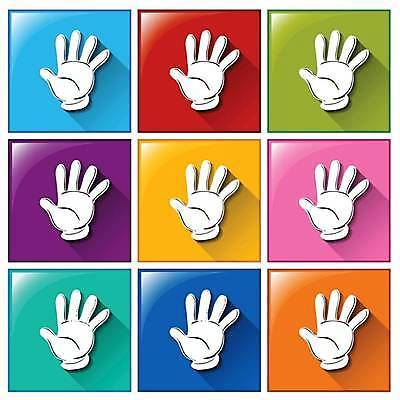 EPS 해외이미지 일러스트 버튼 사람없음 컬러풀 손모양 해외일러스트 모양 컬러 파일형식 벡터 손_신체부위 이미지허브