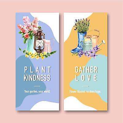 EPS 해외이미지 템플릿 꽃 화분 일러스트 장화 사람없음 파란색 노란색 물뿌리개 램프 양동이 원예 해외일러스트 식물 컬러 신발 조명 취미 파일형식 벡터 이미지허브