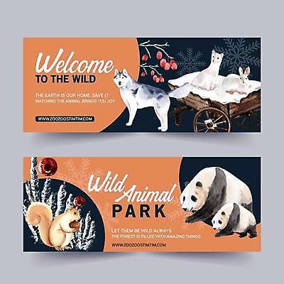 EPS 해외이미지 배너 야생동물 일러스트 들기 사람없음 주황색 나뭇가지 판다 남색 다람쥐 도토리 늑대 나무열매 족제비 해외일러스트 나무 동물 열매 컬러 곰 포유류 모션 견과류 설치류 파일형식 벡터 이미지허브