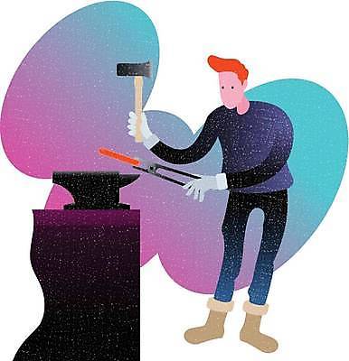 EPS 해외이미지 직업 디자인 남자 산업 백그라운드 일러스트 사람 상점 금속 검은색 힘 장비 업무 망치 만화 철 질감 그런지 솜씨 엘리먼트 주조 철강 해외일러스트 컬러 재질 공구 작업 파일형식 벡터 이미지허브