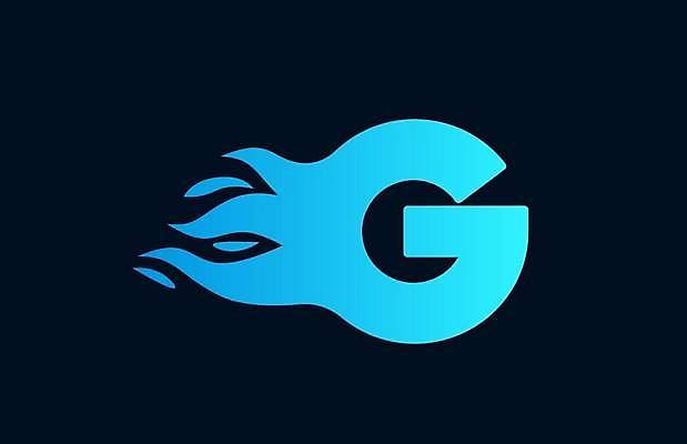 EPS 해외이미지 디자인 알파벳 일러스트 비즈니스 추상 사람없음 파란색 G 심볼 스타일 브랜딩 해외일러스트 영어 컬러 무늬 파일형식 벡터 이미지허브