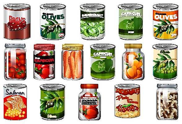 EPS 해외이미지 클립아트 잡화 음식 백그라운드 토마토 채소 과일 일러스트 재료 포장 건강 스파게티 옥수수 요리 미술 그래픽 세트 그룹 캔 수프 상품 컨테이너 만화 수집 먹기 파인애플 오브젝트 그림 올리브 완두콩 햄 패키지 수납 통조림 고립 식용 시리즈 해외일러스트 열매 산업 모션 문화예술 콩 곡류 파스타 육류 열대과일 파일형식 벡터 이미지허브