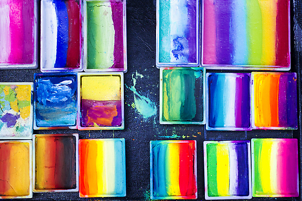 포토 JPG 해외이미지 직업 얼굴 백그라운드 창조 미술 사람없음 세트 컬러풀 페인트 팔레트 그림 만들기 해외포토 컬러 모션 문화예술 신체부위 파일형식 이미지허브