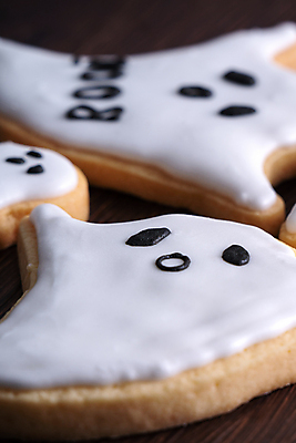 포토 JPG 해외이미지 백그라운드 디저트 근접촬영 사람없음 쿠키 할로윈 유령 핸드메이드 프로스팅 해외포토 음식 뷰포인트 제빵 파일형식 이미지허브