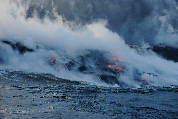 포토 JPG 해외이미지 바다 사람없음 야외 흐름 뜨거움 연기 위험 재해 화산 용암 화산섬 해외포토 섬 컨셉 산 파일형식 이미지허브