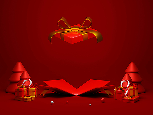 포토 JPG 해외이미지 나무 리본 크리스마스 크리스마스선물 사람없음 빨간색 선물상자 크리스마스트리 3D 오픈 디지털합성 지팡이사탕 해외포토 식물 기념일 컬러 사탕 선물 상자 파일형식 이미지허브