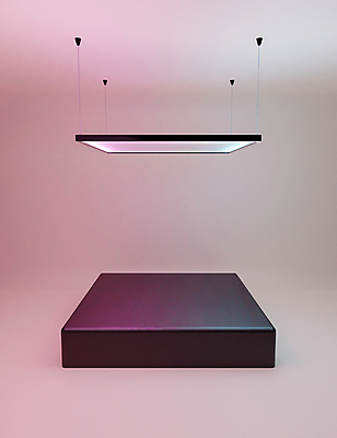 포토 JPG 해외이미지 조명 매달리기 사람없음 3D 디지털합성 오브젝트 단상 분홍색배경 해외포토 분홍색 백그라운드 모션 파일형식 이미지허브