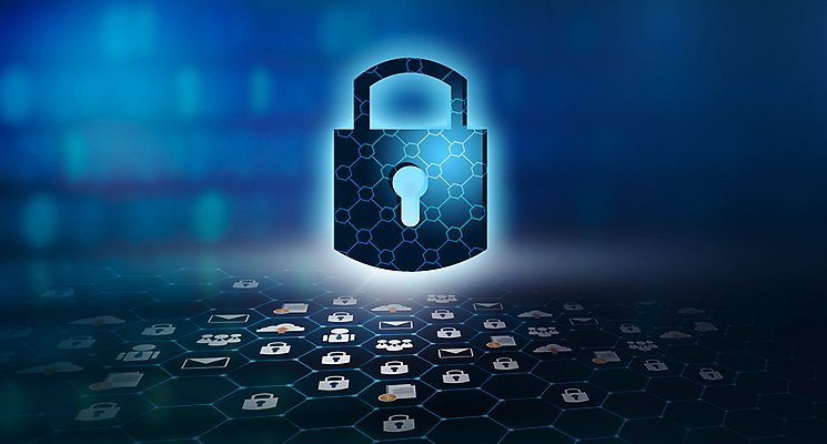 JPG 해외이미지 백그라운드 일러스트 자물쇠 사람없음 파란색 디지털 보호 사이버 보안 개인정보 홀로그램 해외일러스트 컬러 컨셉 안전 정보 파일형식 이미지허브