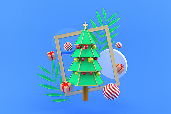 포토 JPG 해외이미지 잎 크리스마스 사각프레임 크리스마스선물 사람없음 파란색 선물상자 크리스마스트리 3D 원형 디지털합성 입체도형 해외포토 도형 식물 기념일 컬러 프레임 선물 상자 사각형 입체 파일형식 이미지허브