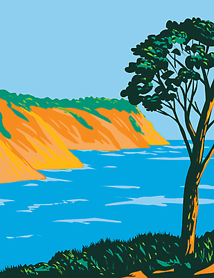 JPG 해외이미지 나무 섬 일러스트 자연 산 국립공원 사람없음 프랑스 지중해 그림 카툰스타일 해외일러스트 식물 공원 유럽 바다 생태계 파일형식 이미지허브