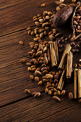 포토 JPG 해외이미지 디저트 사람없음 초콜릿 달콤 땅콩 아몬드 시나몬스틱 카카오열매 나무배경 해외포토 열매 음식 백그라운드 견과류 맛 시나몬 카카오 파일형식 이미지허브