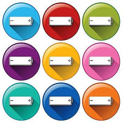 EPS 해외이미지 일러스트 사람없음 세트 컬러풀 에너지 원형 건전지 해외일러스트 도형 컬러 파일형식 벡터 이미지허브