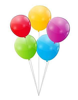 EPS 해외이미지 일러스트 사람없음 컬러풀 이벤트용품 풍선 해외일러스트 컬러 이벤트 오브젝트 파일형식 벡터 이미지허브