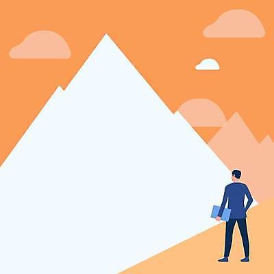 EPS 해외이미지 남자 백그라운드 일러스트 산 프레임 한명 성인 노트북 구름모양 성인남자한명만 카피스페이스 해외일러스트 모양 1 사람 전자제품 공백 남자한명만 성인남자만 파일형식 벡터 구름_자연 이미지허브