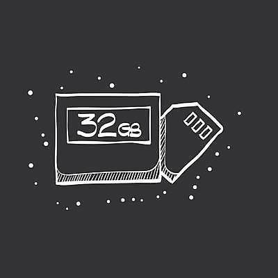 EPS 해외이미지 일러스트 사람없음 검은색 SD카드 메모리카드 해외일러스트 컬러 메모리 파일형식 벡터 이미지허브