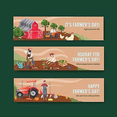 EPS 해외이미지 전신 나무 템플릿 배너 여자 기념일 남자 가로배너 두마리 밭 일러스트 서기 성인 세명 농장 갈색 물뿌리개 닭 농부 무릎꿇기 나무상자 삽 창고 트랙터 성인만 배너세트 해외일러스트 식물 직업 컬러 2 농업 모션 조류 사람 이벤트 가로 세트 상자 농기계 특수차량 파일형식 벡터 이미지허브