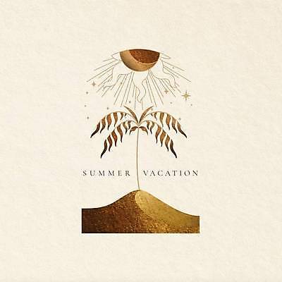 EPS 해외이미지 디자인 일러스트 사람없음 여름휴가 바캉스 야자수 태양 갈색 라벨 빈티지 분위기 감성 해외일러스트 자연요소 나무 컬러 컨셉 휴가 프레임 파일형식 벡터 여름_계절 이미지허브