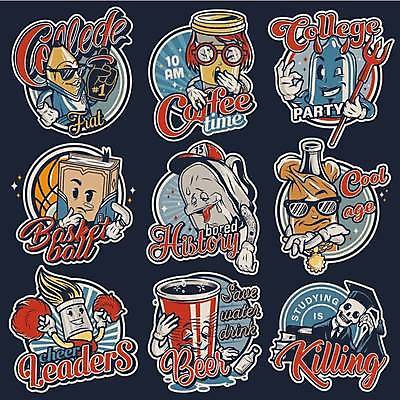 EPS 해외이미지 캐릭터 커피 일러스트 학사모 졸업 해골 책가방 맥주 사람없음 책 세트 연필 라벨 놀람 졸업가운 OK 악마 만취 대학교 치어리더 맥주잔 응원수술 카툰스타일 캡모자 테이크아웃컵 안경낌 해외일러스트 일러캐릭터 모자_잡화 교육 감정 안경 음료 술잔 가방 학교 학용품 뼈 프레임 주류 표정 손짓 컵 필기구 응원용품 가운 술취함 파일형식 벡터 이미지허브