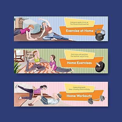 EPS 해외이미지 전신 템플릿 배너 여자 남자 가로배너 분홍색 하늘색 일러스트 요가 여러명 상반신 성인 연두색 운동복 건강관리 스트레칭 아령 윗몸일으키기 케틀벨 성인만 배너세트 플랭크 홈트레이닝 홈요가 해외일러스트 웰빙 옷 컬러 다수 건강 관리 사람 가로 초록색 파란색 세트 운동 파일형식 벡터 이미지허브
