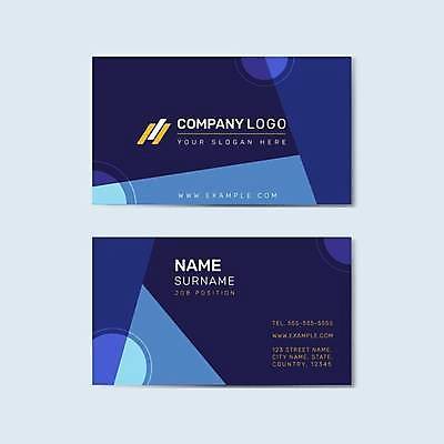 EPS 해외이미지 디자인 일러스트 비즈니스 명함 명함템플릿 사람없음 남색 가로명함 해외일러스트 템플릿 컬러 파일형식 벡터 이미지허브