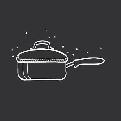 EPS 해외이미지 일러스트 사람없음 검은색 흰색 냄비 해외일러스트 컬러 솥 파일형식 벡터 이미지허브