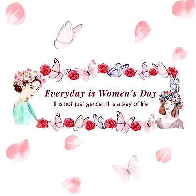 EPS 해외이미지 여자 꽃잎 나비 여러마리 일러스트 프레임 상반신 성인 두명 화관 세계여성의날 프레임일러스트 성인여자만 해외일러스트 기념일 꽃 다수 곤충 사람 여자만 성인만 파일형식 벡터 이미지허브