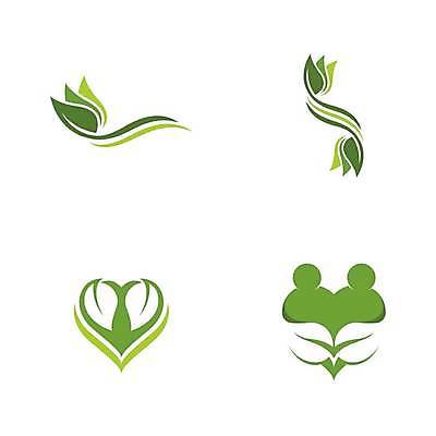 EPS 해외이미지 잎 곡선 일러스트 사람모양 사람없음 초록색 그린캠페인 보호 심볼 에코 친환경 해외일러스트 모양 식물 선 캠페인 컬러 컨셉 환경 파일형식 벡터 이미지허브