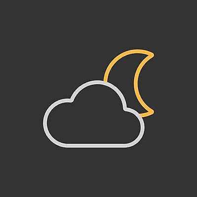 EPS 해외이미지 디자인 일러스트 날씨 사람없음 노란색 검은색 달 흰색 심볼 해외일러스트 자연요소 컬러 파일형식 벡터 이미지허브