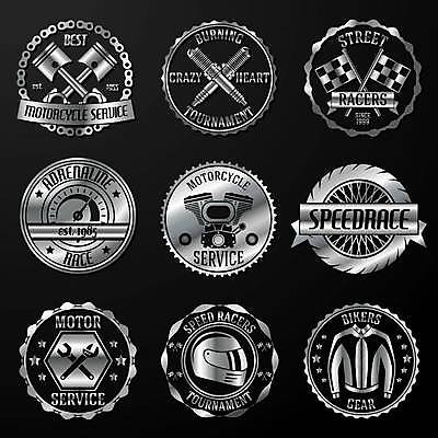 EPS 해외이미지 일러스트 사람없음 세트 라벨 오토바이 스패너 깃발 레이싱 부속품 은색 타이어 엔진 계기판 레이싱복 해외일러스트 컬러 프레임 시합 바이크 공구 오브젝트 파일형식 벡터 이미지허브